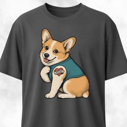 I Love Mom Tattoo Corgi T Shirt Gift For Mom