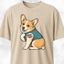 I Love Mom Tattoo Corgi T Shirt Gift For Mom