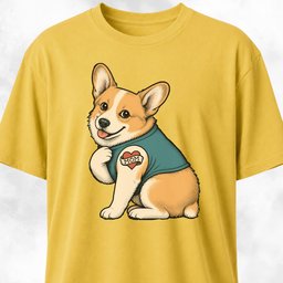 I Love Mom Tattoo Corgi T Shirt Gift For Mom