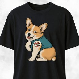 I Love Mom Tattoo Corgi T Shirt Gift For Mom