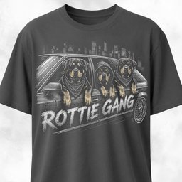 Rottie Gang In A Car T Shirt Gift For Dog Lover