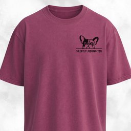 Silently Judging You French Bulldog T Shirt Gift For Dog Lover