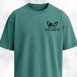 Silently Judging You French Bulldog T Shirt Gift For Dog Lover