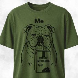 Tears Of My Enemies Bulldog T Shirt Gift For Dog Lover