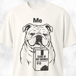 Tears Of My Enemies Bulldog T Shirt Gift For Dog Lover