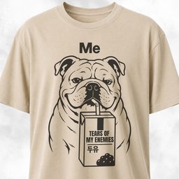 Tears Of My Enemies Bulldog T Shirt Gift For Dog Lover