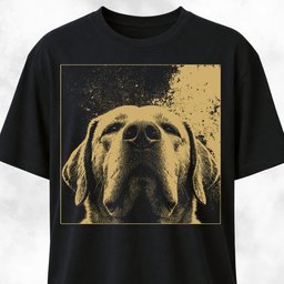 Modern Labrador T Shirt Gift For Dog Lover