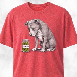Pickle Pitbull T Shirt Gift For Dog Lover