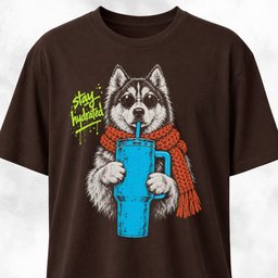 Stay Hydrated Husky T Shirt Gift For Dog Lover