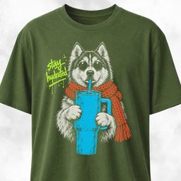 Stay Hydrated Husky T Shirt Gift For Dog Lover