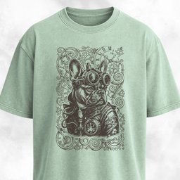 Steampunk French Bulldog T Shirt Gift For Dog Lover