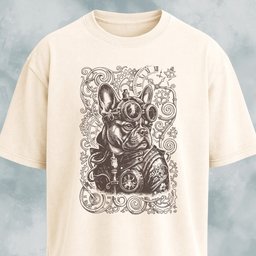 Steampunk French Bulldog T Shirt Gift For Dog Lover