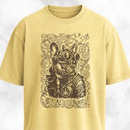 Steampunk French Bulldog T Shirt Gift For Dog Lover