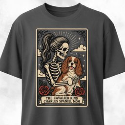 The Cavalier King Charles Spaniel Mom Tarot Card T Shirt Gift For Mom