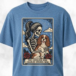 The Cavalier King Charles Spaniel Mom Tarot Card T Shirt Gift For Mom