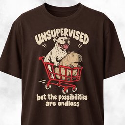 Unsupervised Pitbull With Capybara T Shirt Gift For Dog Lover