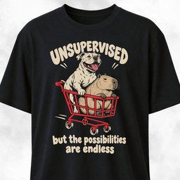 Unsupervised Pitbull With Capybara T Shirt Gift For Dog Lover