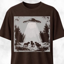 Ufo Beaming Bulldogs T Shirt Gift For Dog Lover