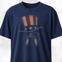 Uncle Sam Bulldog T Shirt Gift For Dog Lover