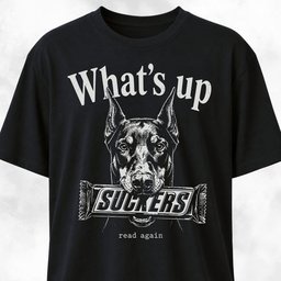 Whats Up Suckers Doberman T Shirt Gift For Dog Lover