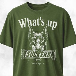 Whats Up Suckers Doberman T Shirt Gift For Dog Lover