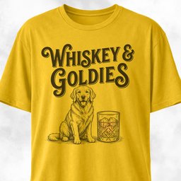 Whiskey And Goldies T Shirt Gift For Dog Lover