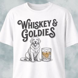Whiskey And Goldies T Shirt Gift For Dog Lover