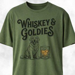 Whiskey And Goldies T Shirt Gift For Dog Lover