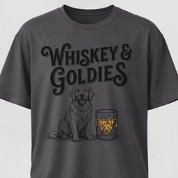 Whiskey And Goldies T Shirt Gift For Dog Lover
