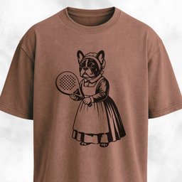 Vintage Padel Frenchie T Shirt Gift For Dog Lover