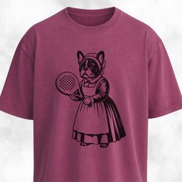 Vintage Padel Frenchie T Shirt Gift For Dog Lover