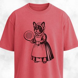 Vintage Padel Frenchie T Shirt Gift For Dog Lover