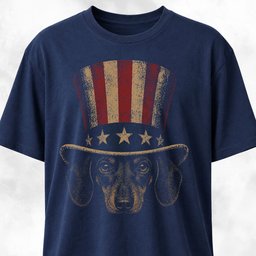 Uncle Sam Doxie T Shirt Gift For Dog Lover