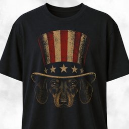 Uncle Sam Doxie T Shirt Gift For Dog Lover
