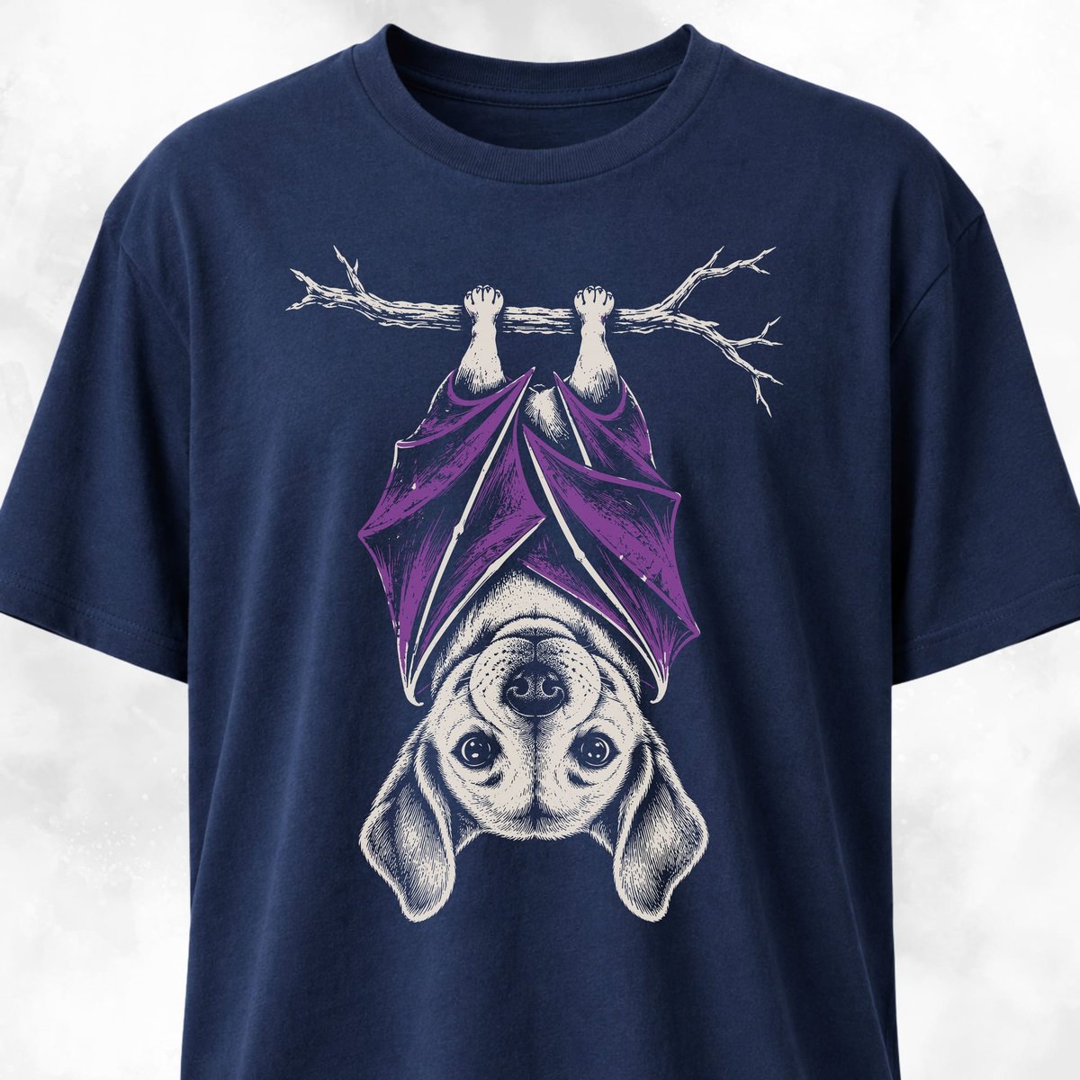 Upside Down Labrador Bat T Shirt Gift For Dog Lover