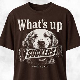 Whats Up Suckers Golden Retriever T Shirt Gift For Dog Lover