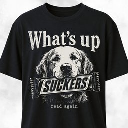 Whats Up Suckers Golden Retriever T Shirt Gift For Dog Lover