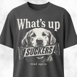 Whats Up Suckers Golden Retriever T Shirt Gift For Dog Lover