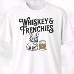 Whiskey And Frenchies T Shirt Gift For Dog Lover