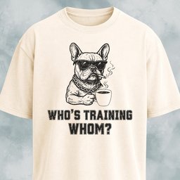 Whos Training Whom T Shirt Gift For Dog Lover