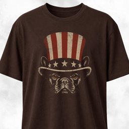 Uncle Sam Frenchie T Shirt Gift For Dog Lover