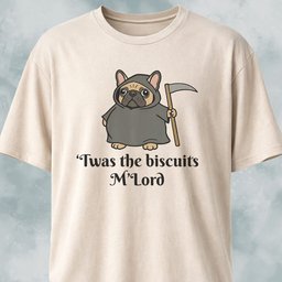 Twas The Biscuits Mlord French Bulldog T Shirt Gift For Dog Lover