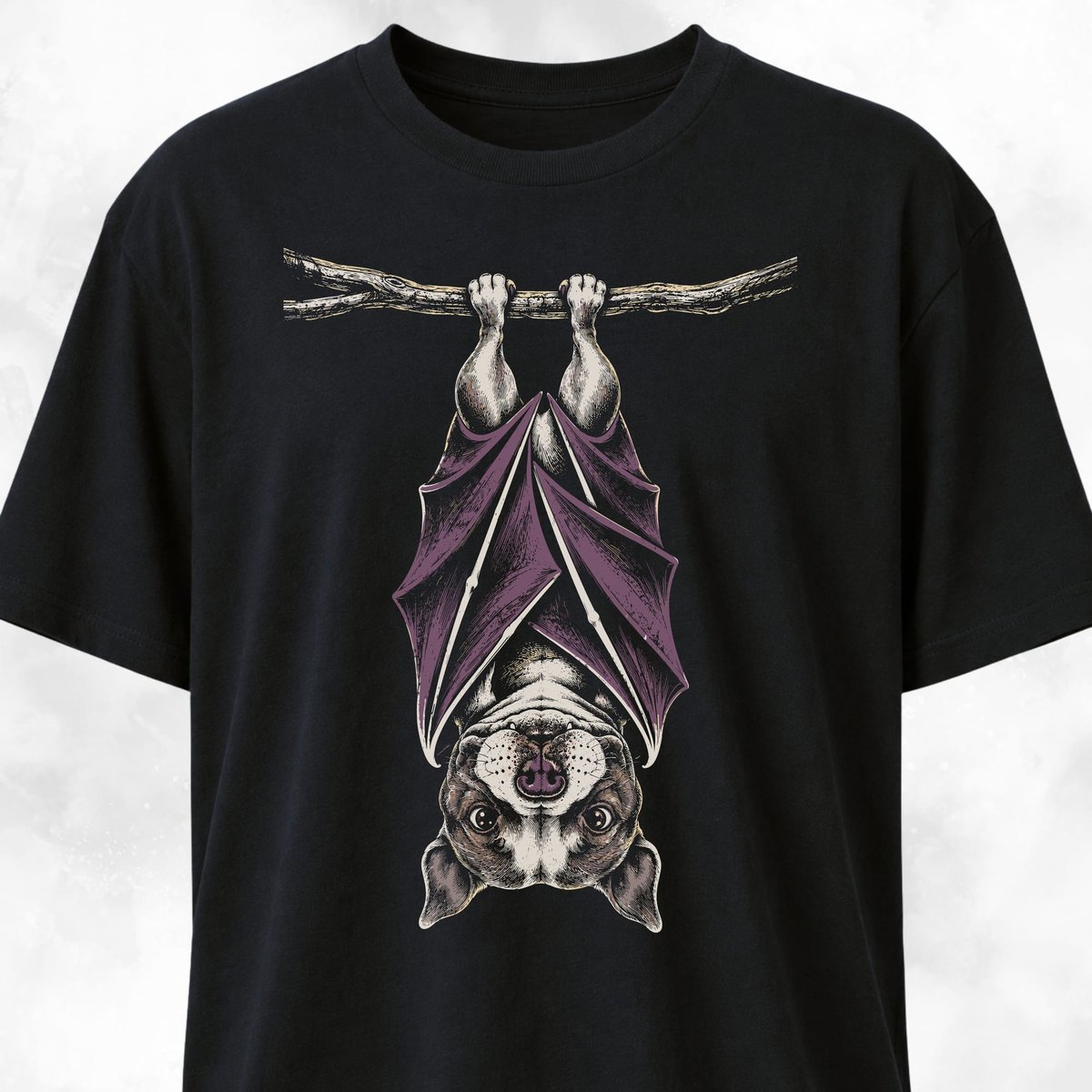 Upside Down Pitbull Bat T Shirt Gift For Dog Lover