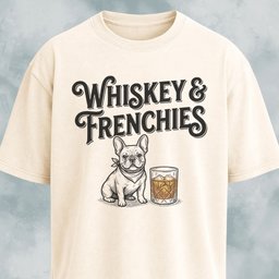 Whiskey And Frenchies T Shirt Gift For Dog Lover