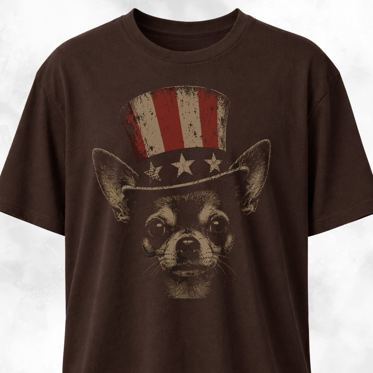 Uncle Sam Chihuahua 2 T Shirt Gift For Dog Lover