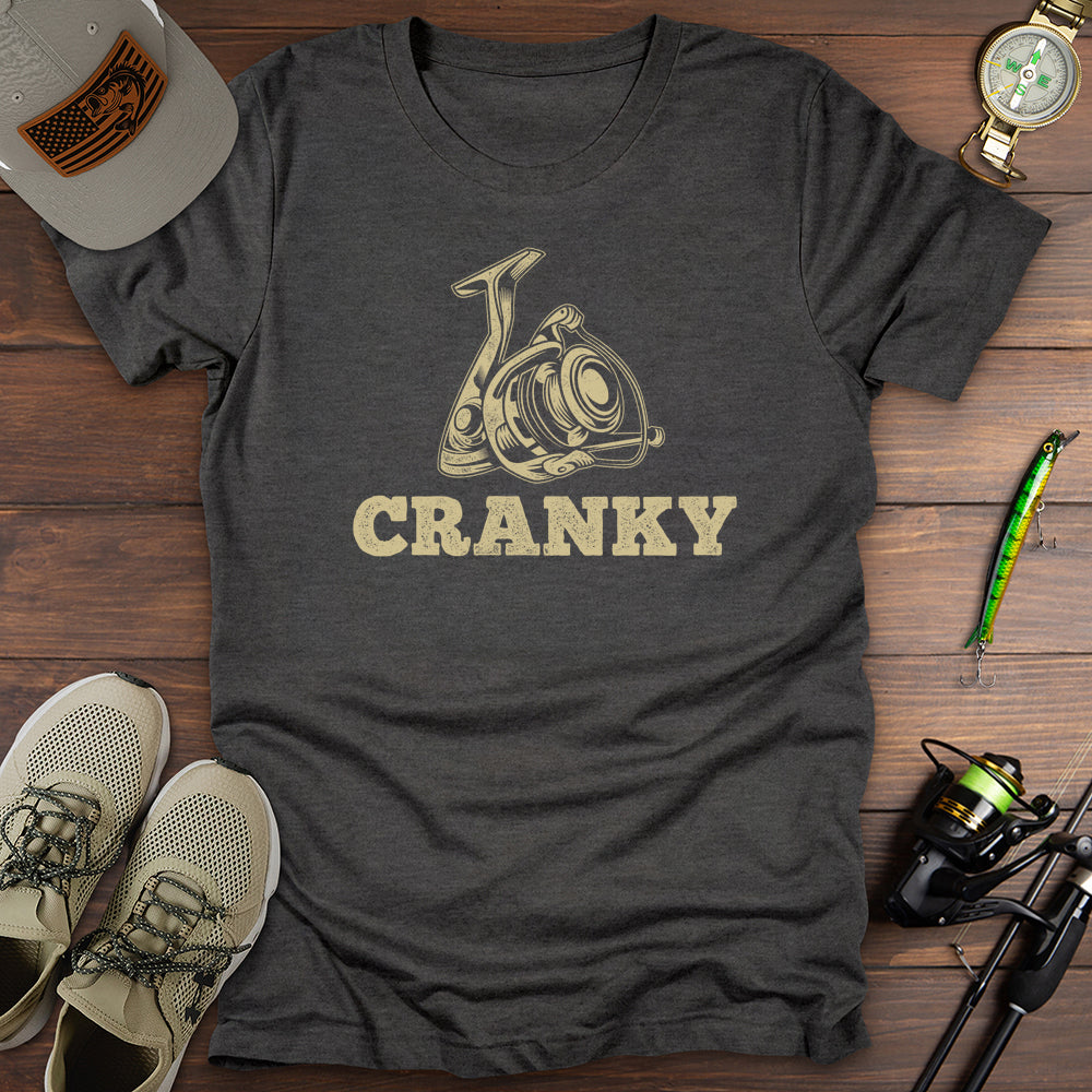 Cranky Fishing T Shirt Gift For Fishing Enthusiast