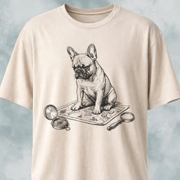 World Traveler French Bulldog T Shirt Gift For Dog Lover