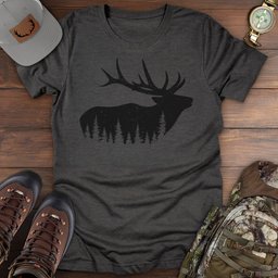Elk Forest T Shirt Gift For Fishing Enthusiast