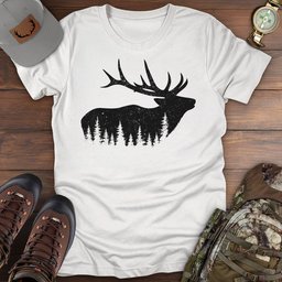Elk Forest T Shirt Gift For Fishing Enthusiast