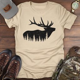 Elk Forest T Shirt Gift For Fishing Enthusiast